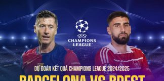 Dự đoán kết quả Barcelona vs Brest Champions League 2024/2025