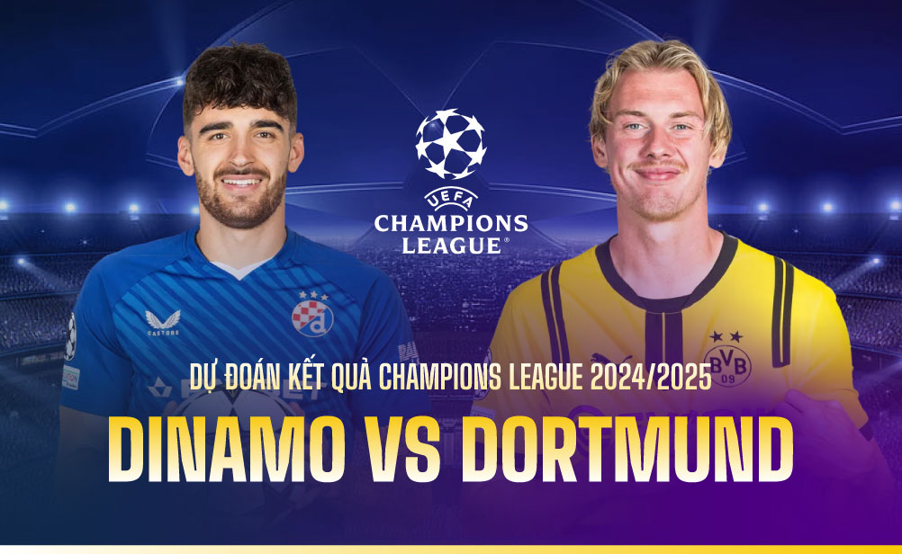 Dự đoán kết quả Dinamo Zagreb vs Dortmund Champions League 2024/2025