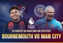 Nhận định Bournemouth vs Man City, 22h00 ngày 02/11 Dự đoán kết quả Bournemouth vs Man City Ngoại hạng Anh 2024/2025