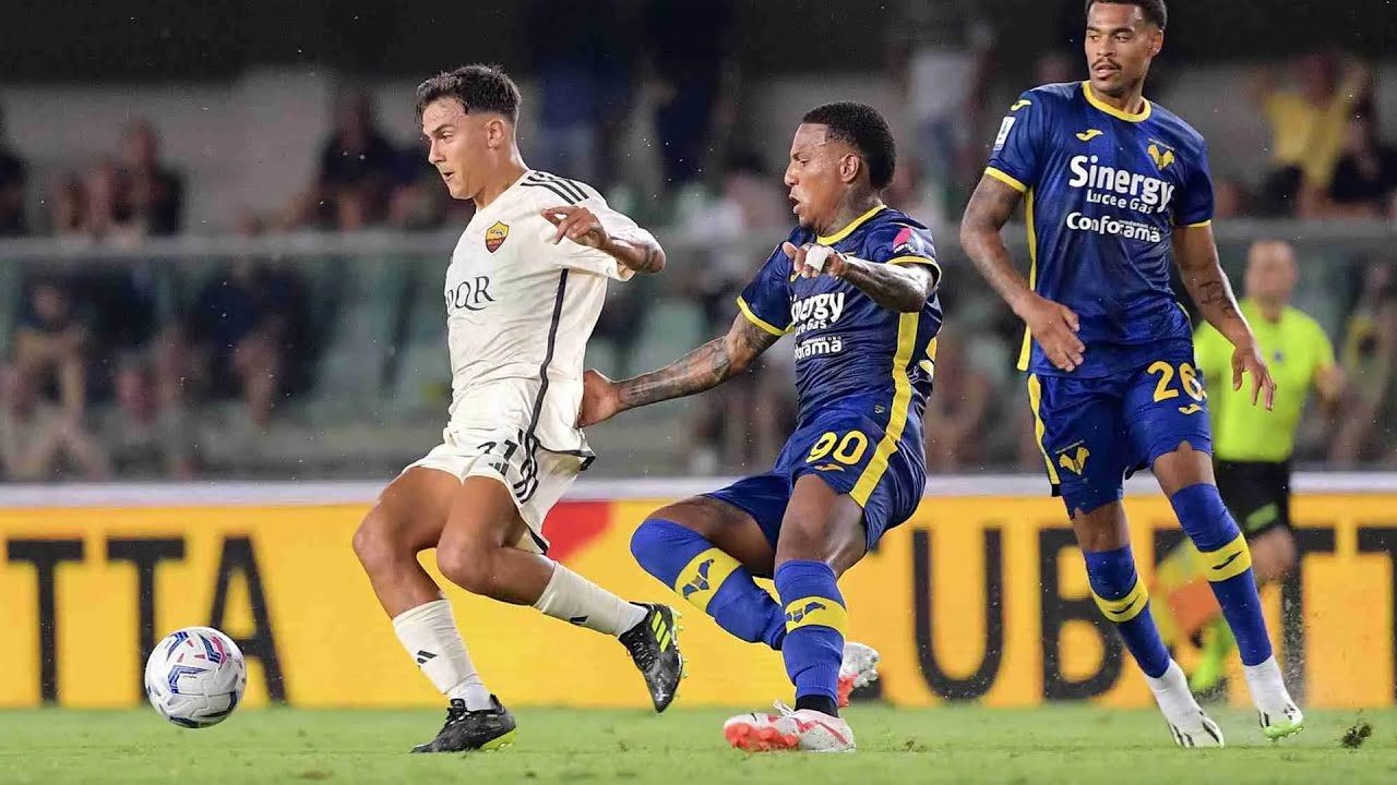 VERONA vs AS ROMA | Liên tiếp bắn phá - phản công sắc bén, kịch tính đến  phút cuối cùng