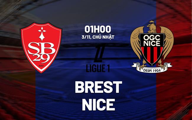 Nhận định bóng đá Brest vs Nice VĐQG Pháp Ligue 1 hôm nay