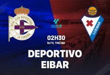 Nhận định Deportivo vs Eibar, 02h30 ngày 12/11 Nhận định bóng đá Deportivo La Coruna vs Eibar hôm nay