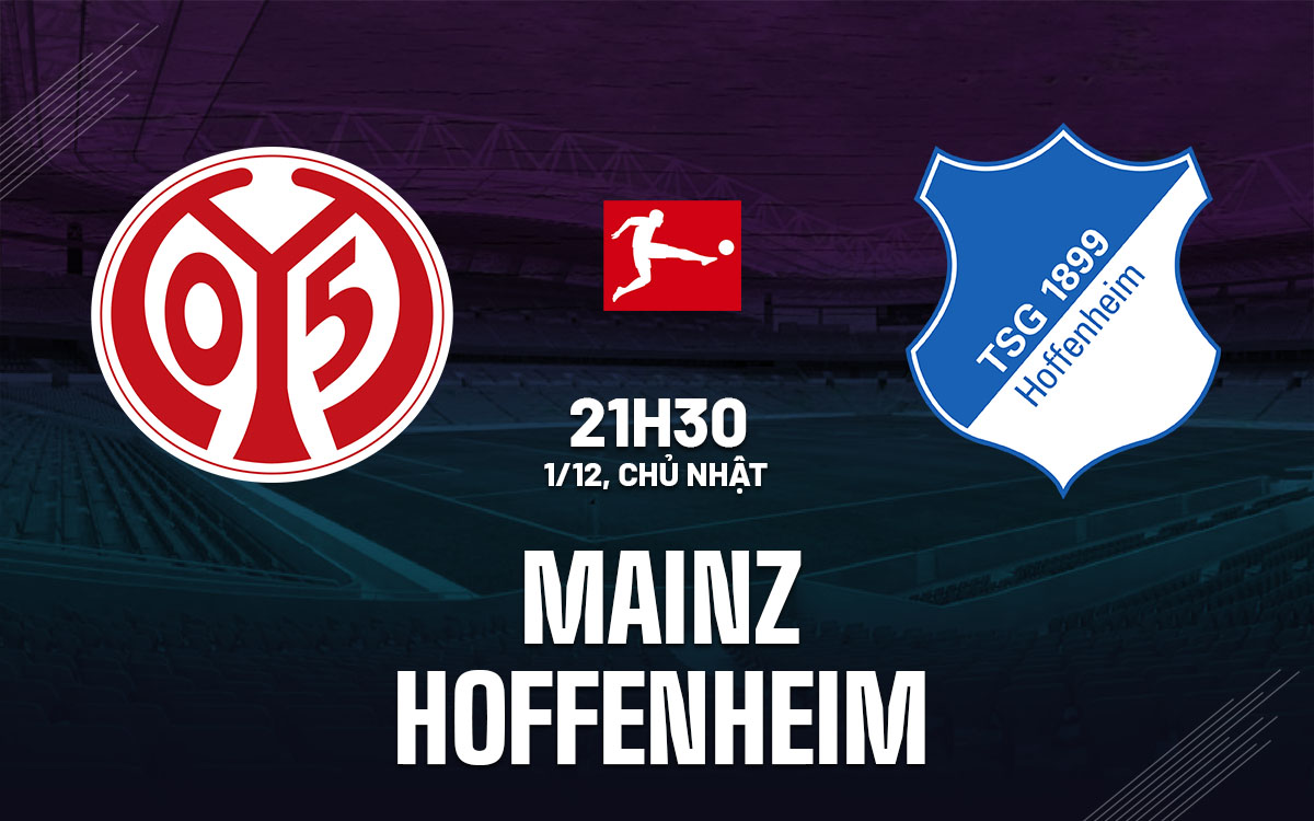 Nhận định bóng đá Mainz vs Hoffenheim VĐQG Đức hôm nay