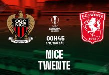 Nhận định Nice vs Twente, 00h45 ngày 08/11 Nhận định Nice vs Twente 00h45 ngày 8/11 (Europa League 2024/25)