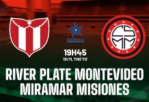 Nhận định River Plate vs Miramar Misiones, 19h45 ngày 13/11 Nhận định bóng đá River Plate Montevideo vs Miramar Misiones