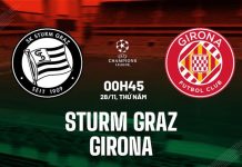 Nhận định Sturm Graz vs Girona (00h45 ngày 28/11)