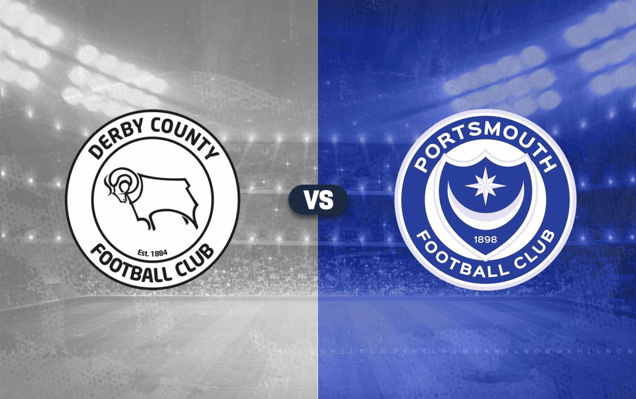 Derby County vs Portsmouth Prediction, lineups, betting tips & odds