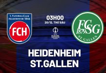 Nhận định bóng đá Heidenheim vs St.Gallen Cúp C3 hôm nay