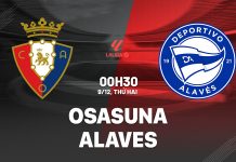 Nhận định Osasuna vs Alaves, 00h30 ngày 09/12 Nhận định bóng đá Osasuna vs Alaves La Liga hôm nay
