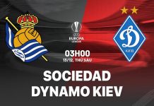 Nhận định Real Sociedad vs Dynamo Kyiv, 03h00 ngày 13/12 Nhận định bóng đá Sociedad vs Dynamo Kiev Europa League