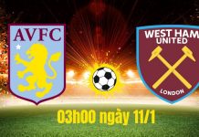 Nhận định Aston Villa vs West Ham, 03h00 ngày 11/01 03h00 ngày 11/1, Aston Villa vs West Ham: Chiến thắng cho Aston Villa