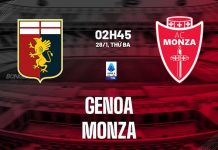 Nhận định Genoa vs Monza (02h45 ngày 28/1) - Serie A