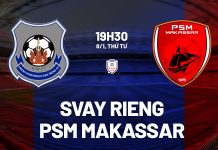 Nhận định Svay Rieng vs PSM Makassar, 19h30 ngày 08/01 Nhận định bóng đá Svay Rieng vs PSM Makassar hôm nay