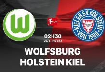 Nhận định Wolfsburg vs Kiel, 02h30 ngày 25/01 Nhận định Wolfsburg vs Holstein Kiel VĐQG Đức hôm nay