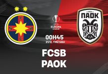 Nhận định FCSB vs PAOK, 00h45 ngày 21/02 Nhận định bóng đá FCSB vs PAOK Thessaloniki Europa League