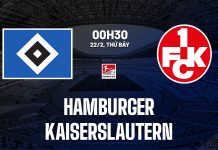 Nhận định Hamburger vs Kaiserslautern, 00h30 ngày 22/02 Nhận định bóng đá Hamburger vs Kaiserslautern Hạng 2 Đức hôm nay