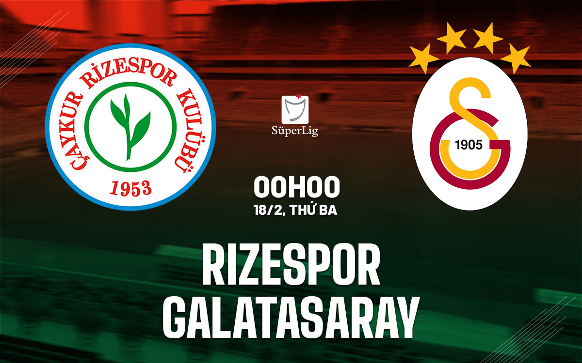 Nhận định bóng đá Rizespor vs Galatasaray VĐQG Thổ Nhĩ Kỳ