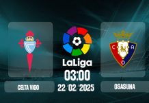 Nhận định Celta Vigo vs Osasuna, 03h00 ngày 22/02 Trực tiếp bóng đá Celta Vigo vs Osasuna 03h00 hôm nay 22/2/2025