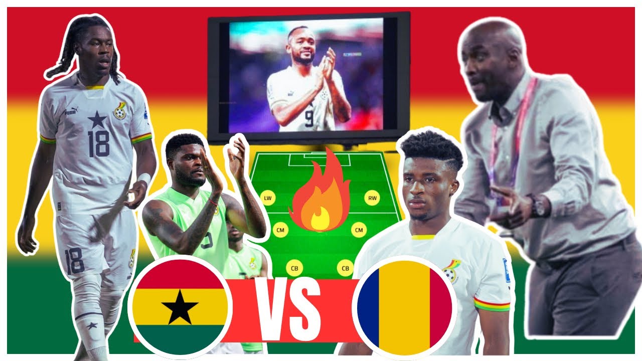 GHANA 🇬🇭 VS CHAD 🇹🇩 : 2026 FIFA WORLD CUP QUALIFIERS 🔥JORDAN AYEW NEW  RECORD,NEW PLAYER DEBUT GAME