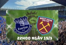 Everton và West Ham, 22h00 ngày 15/3: Everton sáng cửa