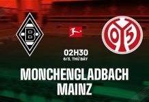 Nhận định Monchengladbach vs Mainz 05, 02h30 ngày 08/03 Nhận định bóng đá Monchengladbach vs Mainz VĐQG Đức hôm nay