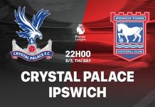 Nhận định Crystal Palace vs Ipswich, 22h00 ngày 08/03 Nhận định bóng đá Crystal Palace vs Ipswich Ngoại hạng Anh