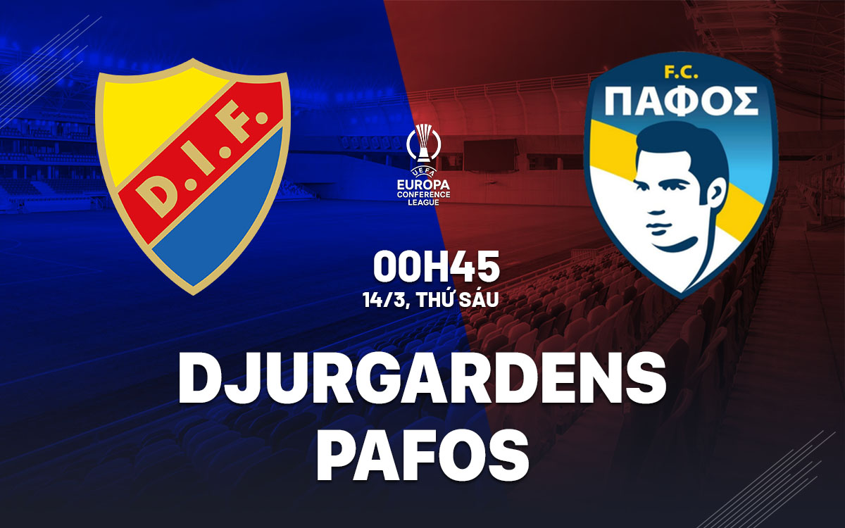 Nhận định bóng đá Djurgardens vs Pafos Conference League hôm nay