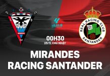 Nhận định bóng đá Mirandes vs Racing Santander Hạng 2 TBN