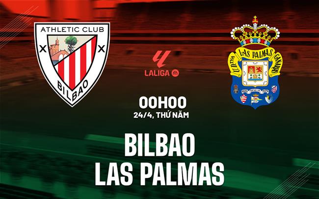 Nhận định Athletic Bilbao vs Las Palmas (00h00 ngày 24/4)