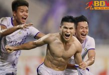Tuấn Hải để lại dấu ấn trong cả 2 bàn thắng của Hà Nội