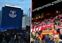 Liverpool và Everton không thể đá sân nhà Sân nhà của Liverpool và Everton nổi tiếng máu lửa.