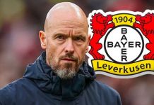 Ten Hag sớm làm các cầu thủ Leverkusen bất mãn Ten Hag sớm chịu áp lực tại Leverkusen.
