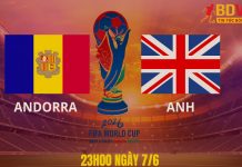 Soi kèo Andorra vs Anh, 23h00 ngày 7/6