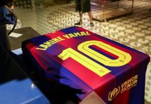 Barca sắp trình làng áo số 10 của Yamal Barca sắp trình làng áo số 10 của Yamal