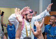 Al Hilal thưởng cực ‘khủng’ sau chiến thắng tại FIFA Club World Cup Niềm vui của chủ tịch và các cầu thủ Al-Hilal. Ảnh: CLB