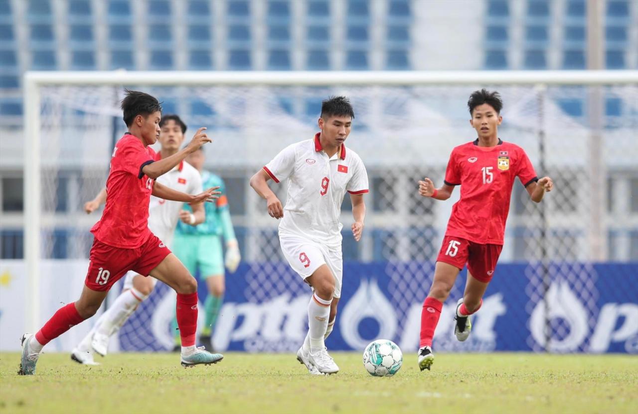 U23 Việt Nam thắng đậm U23 Lào trận ra quân giải U23 Đông Nam Á