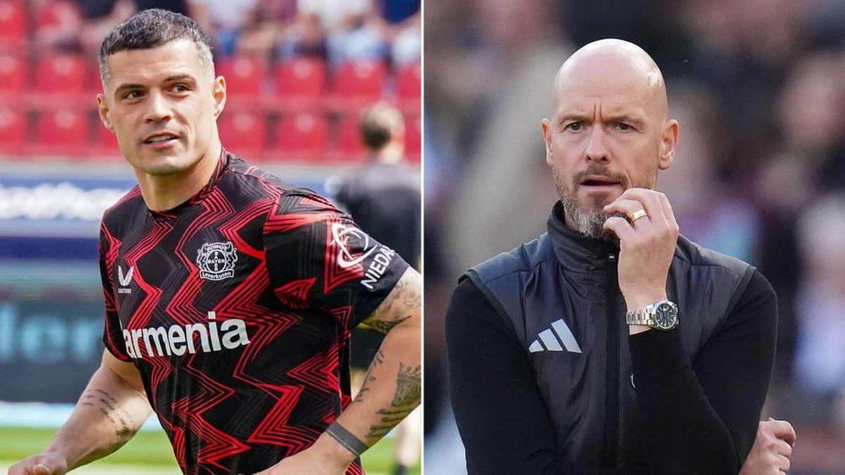 BILD: Erik ten Hag annoys Granit Xhaka - KOHA.net