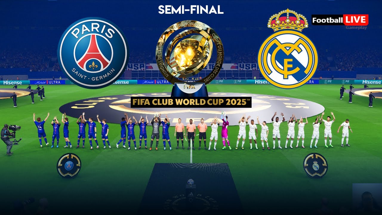 PSG vs Real Madrid - FIFA Club World Cup 2025 SemiFinal | Mbappe vs PSG | Full Match All Goals | PES