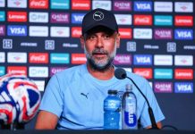 Pep cùng các cộng sự sẽ phải giải bài toán thể lực cho Man City mùa tới Sự lo ngại của Pep cho mùa giải tới là có cơ sở