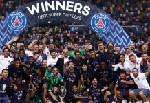 PSG khiến các đối thủ tại Ligue 1 phải hạ mục tiêu UEFA Super Cup: PSG beats Spurs on penalties to claim title after dramatic rally