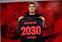 Schick tiếp tục gắn bó với Leverkusen Schick tiếp tục gắn bó với Leverkusen.