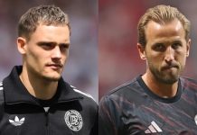 Florian Wirtz giành giải ‘Cầu thủ xuất sắc nhất năm của Đức’ Wirtz và Kane là những cầu thủ hàng đầu của Bundesliga mùa giải trước.