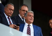 Joan Laporta tiết lộ tình trạng khó khăn của Barcelona hiện tại Joan Laporta tiết lộ tình trạng khó khăn của Barcelona hiện tại.