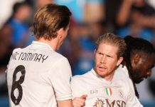 De Bruyne ghi bàn ở trận trình làng Serie A De Bruyne ghi bàn ở trận trình làng Serie A