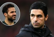 Fabregas thay thế Arteta
