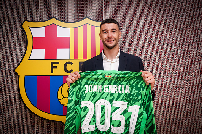 Thủ thành Garcia đã được đăng ký thi đấu ở La Liga