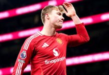 Hojlund tranh thủ mỉa mai MU Hojlund muốn ở lại MU mà không được