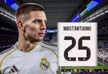 Mastantuono chính thức đeo áo số 25 tại Real Mastantuono chính thức đeo áo số 25 tại Real