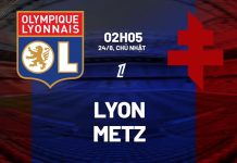 Soi kèo Lyon vs Metz, 02h05 ngày 24/8 Nhận định bóng đá Lyon vs Metz VĐQG Pháp Ligue 1 2025/26