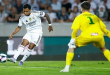 Rodrygo đẵ sẵn sàng chiến đầy cho vị trí đá chính tại Real Madrid Rodrygo ghi bàn trước WSG Tirol.